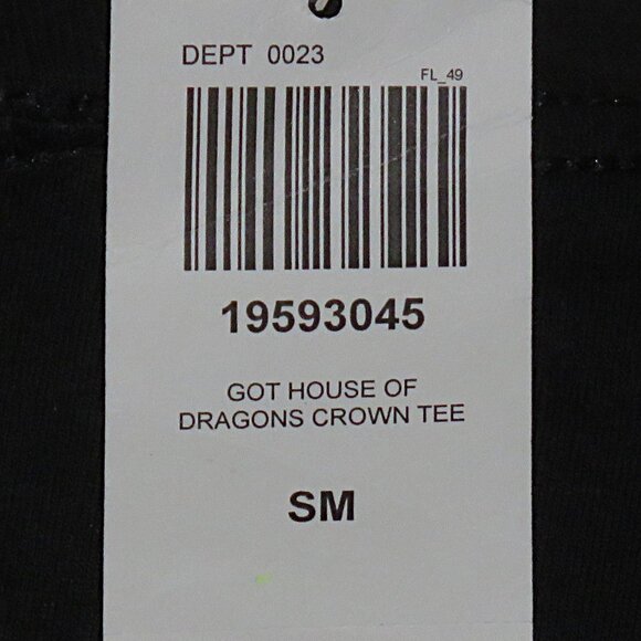 NWT Unisex House of Dragons Crown T-Shirt Size S (C091) - Picture 4 of 5